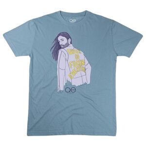 Queer Eye Queen of Everything Graphic Tee Blue Cotton Official Crewneck Short Sl